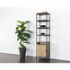 Ambrose Rustic Oak / Black Modular Bookcase, Small